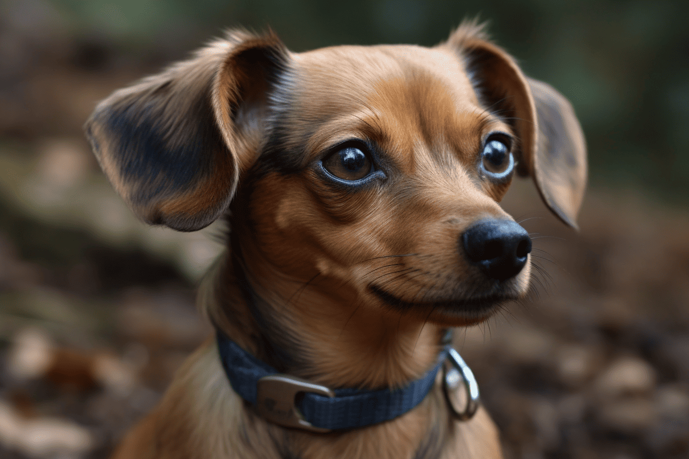 Cute puppy outdoors.