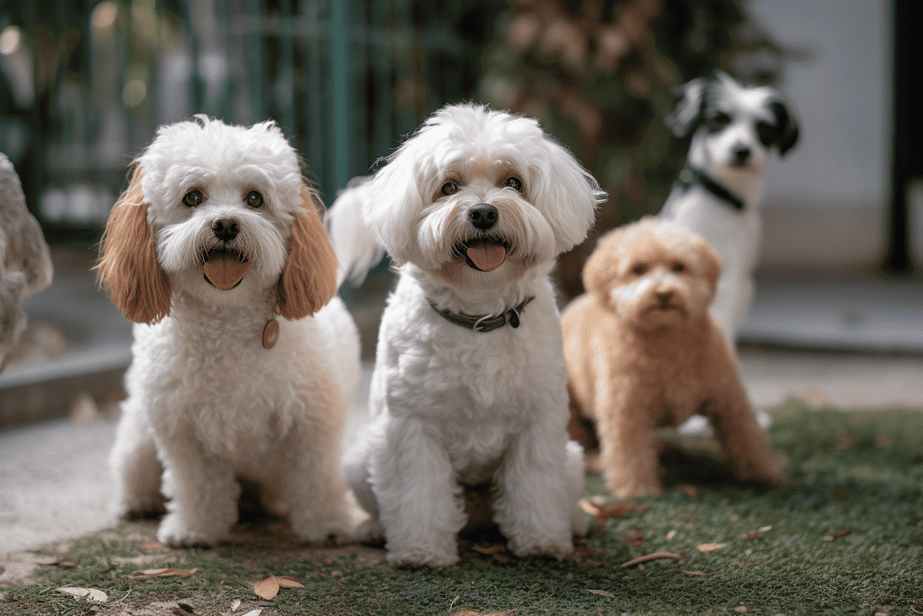 Adorable dogs ready for pet care, grooming, and training services. Ensuring happy and healthy lives for your furry friends.