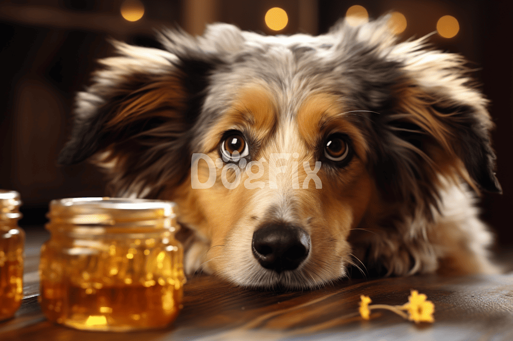 Dog supplement bottles close-up.