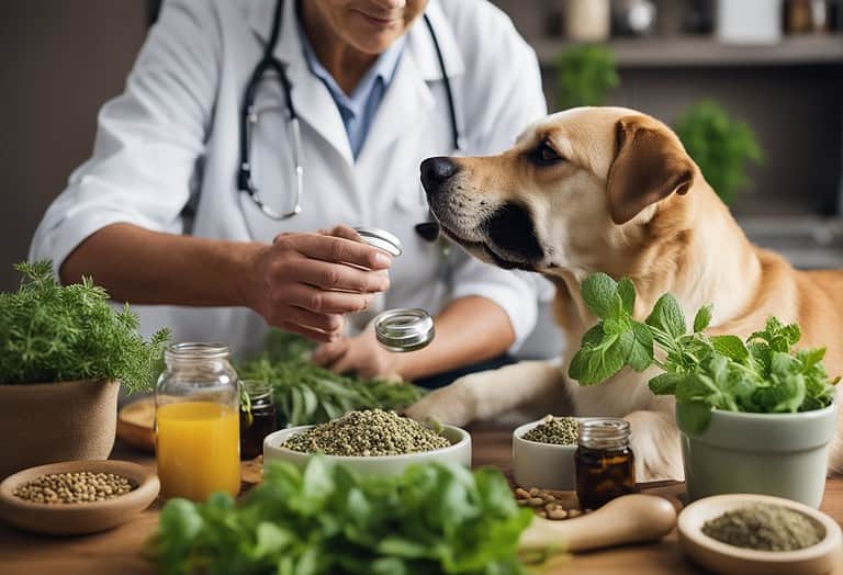 High-quality herbal supplements for dogs to promote health and wellness.