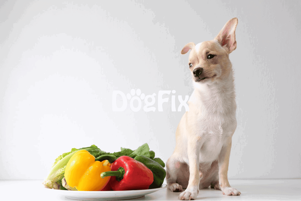 Fresh vegetables for dog health and nutrition.