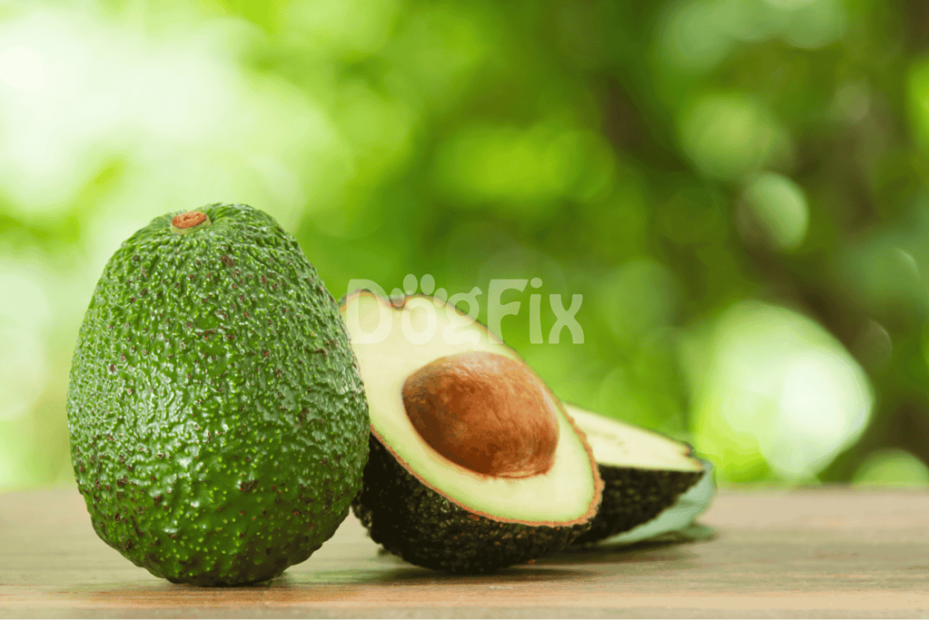 Fresh avocado with seed halved for healthy eating or cooking.