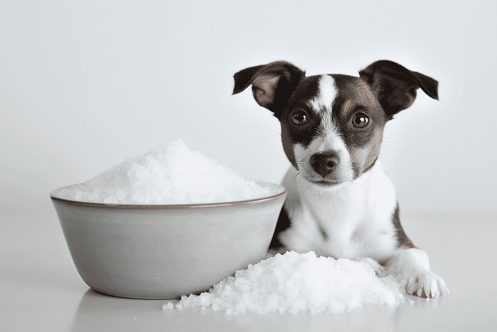 Salt Dog Toy plush dog toy for chewing and play, soft and durable fabric, safe for all breeds.