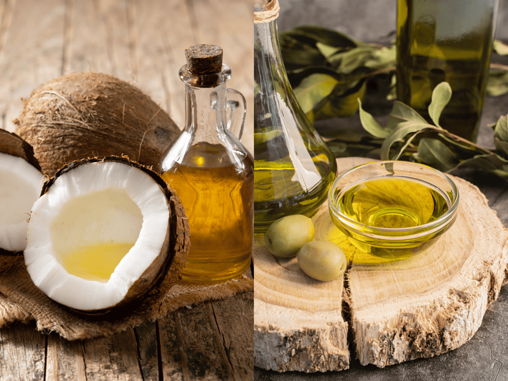 Healthy oils for dogs to improve coat, skin, and overall wellness.