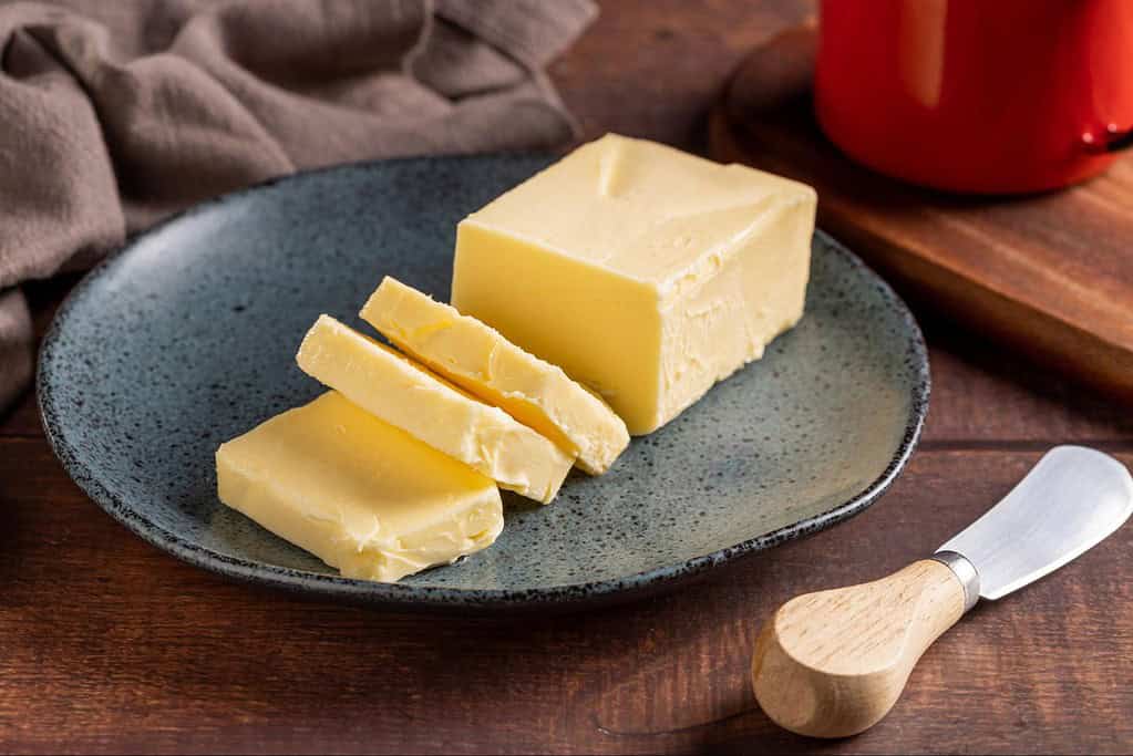 Dog-friendly cheese on a plate, perfect treat for dogs.