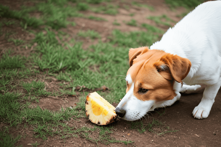 Adorable white puppy enjoying a fresh apple, promoting healthy dog nutrition and wellness.