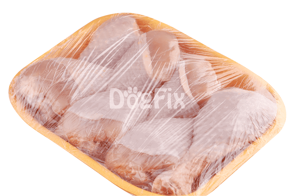 Fresh raw chicken for dogs, vacuum-sealed for quality and freshness.
