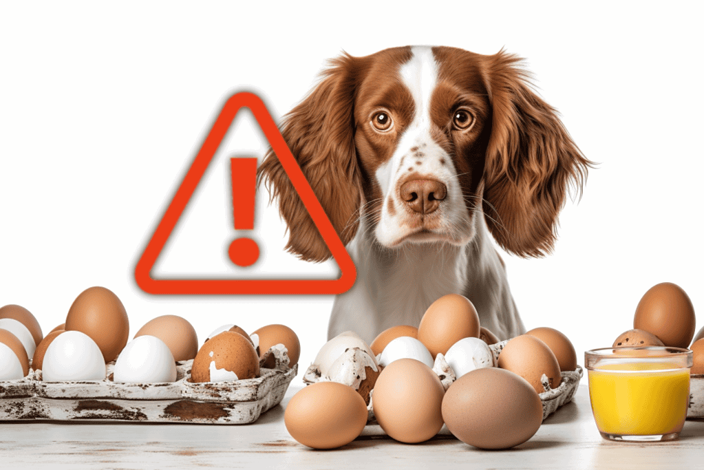 Safe cooking tips for dog owners about eggs and potential hazards.