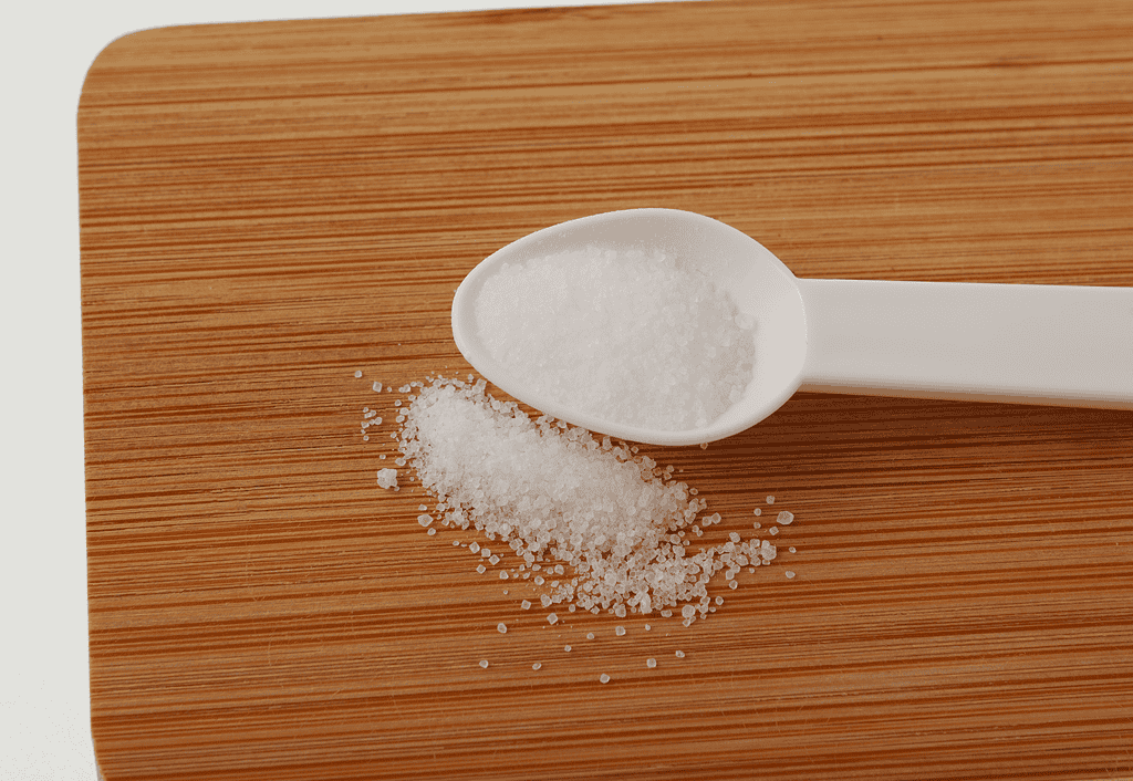 Natural sea salt for dog health.