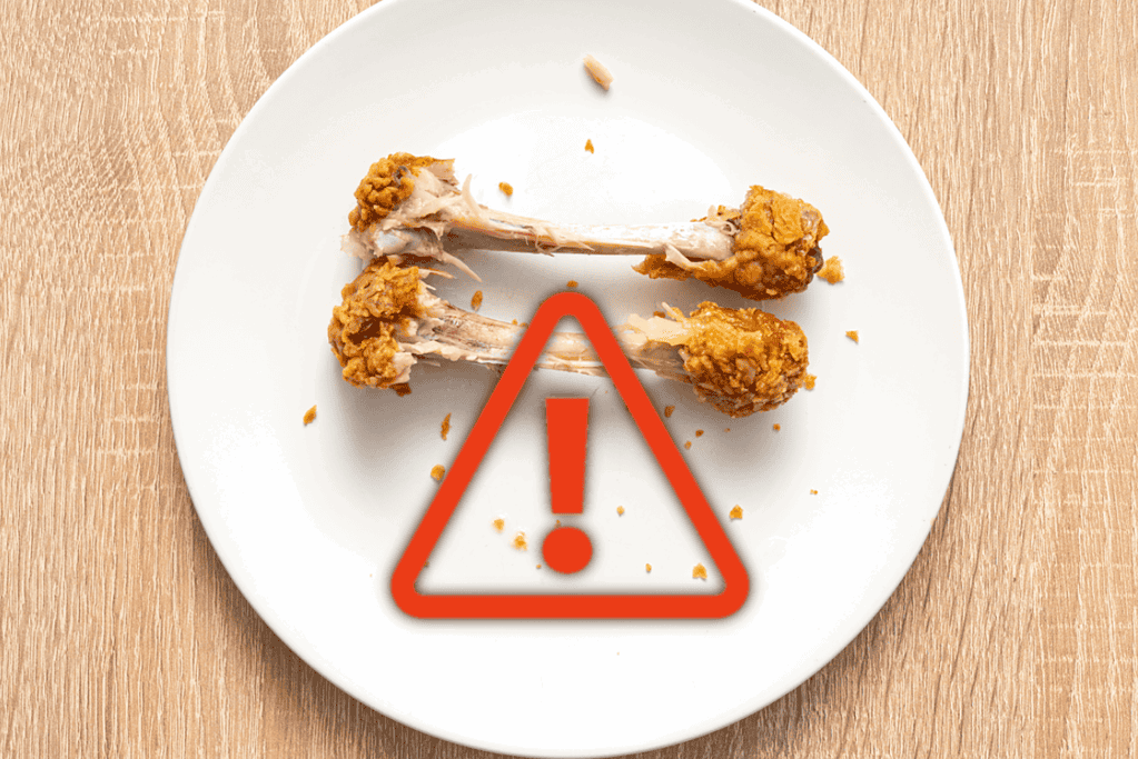 Chicken bones pose choking hazards for dogs and should be avoided.