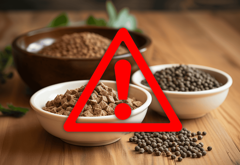 flaxseeds into Fido's bowl