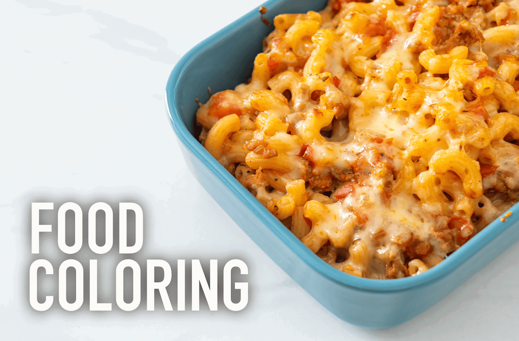 Cheesy baked pasta in a blue dish, a tasty comfort food perfect for family dinners.