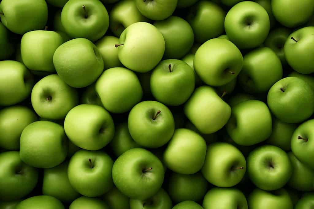 Bright and healthy green apples for snacking and baking. Perfect for a nutritious diet and fruit recipes.