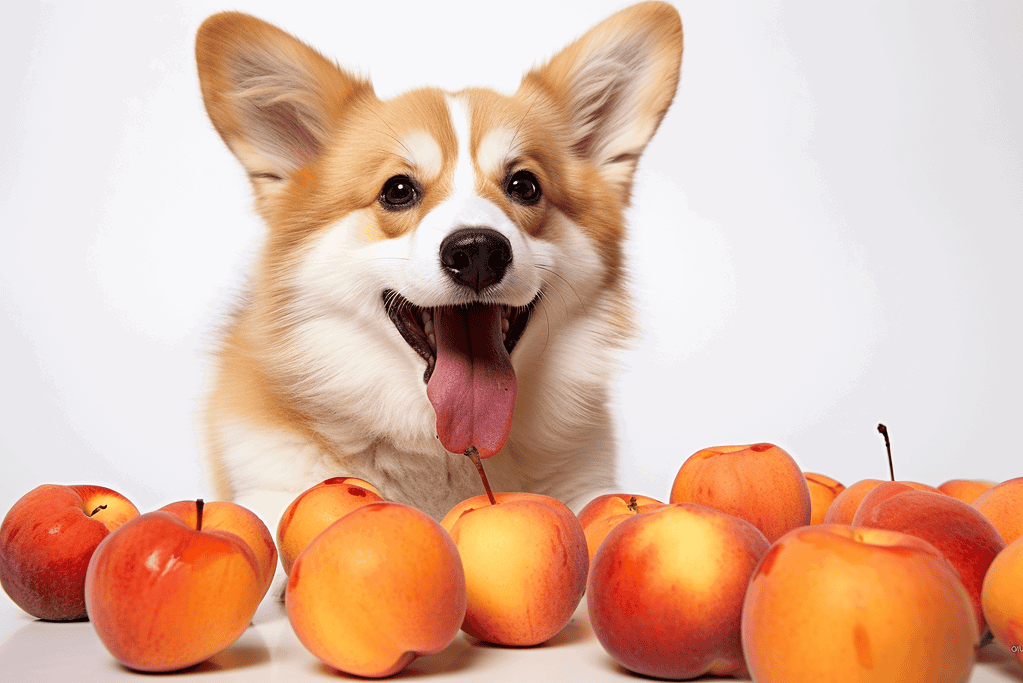 Dog and Apples.