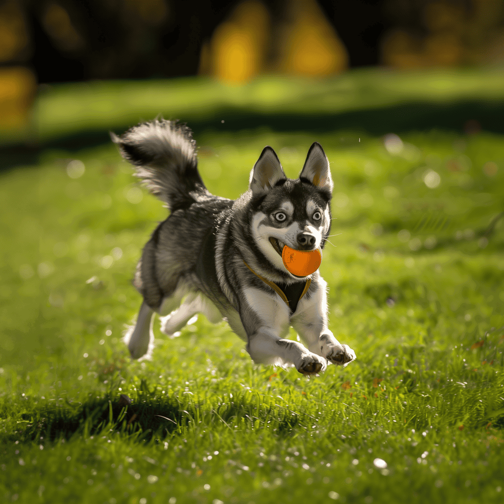 Adorable Siberian Husky puppy with striking blue eyes perfect for dog-loving households.