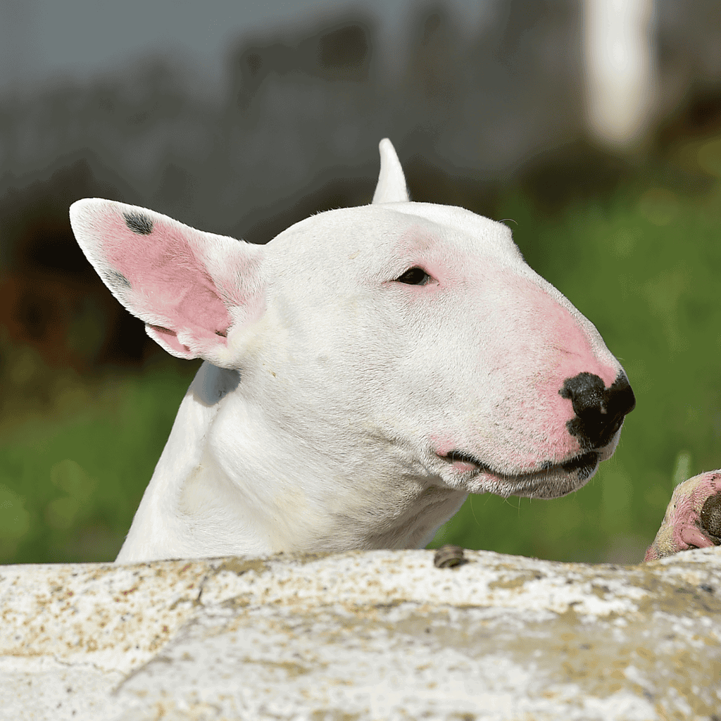 Bull Terriers have some of the canine world’s most distinct faces