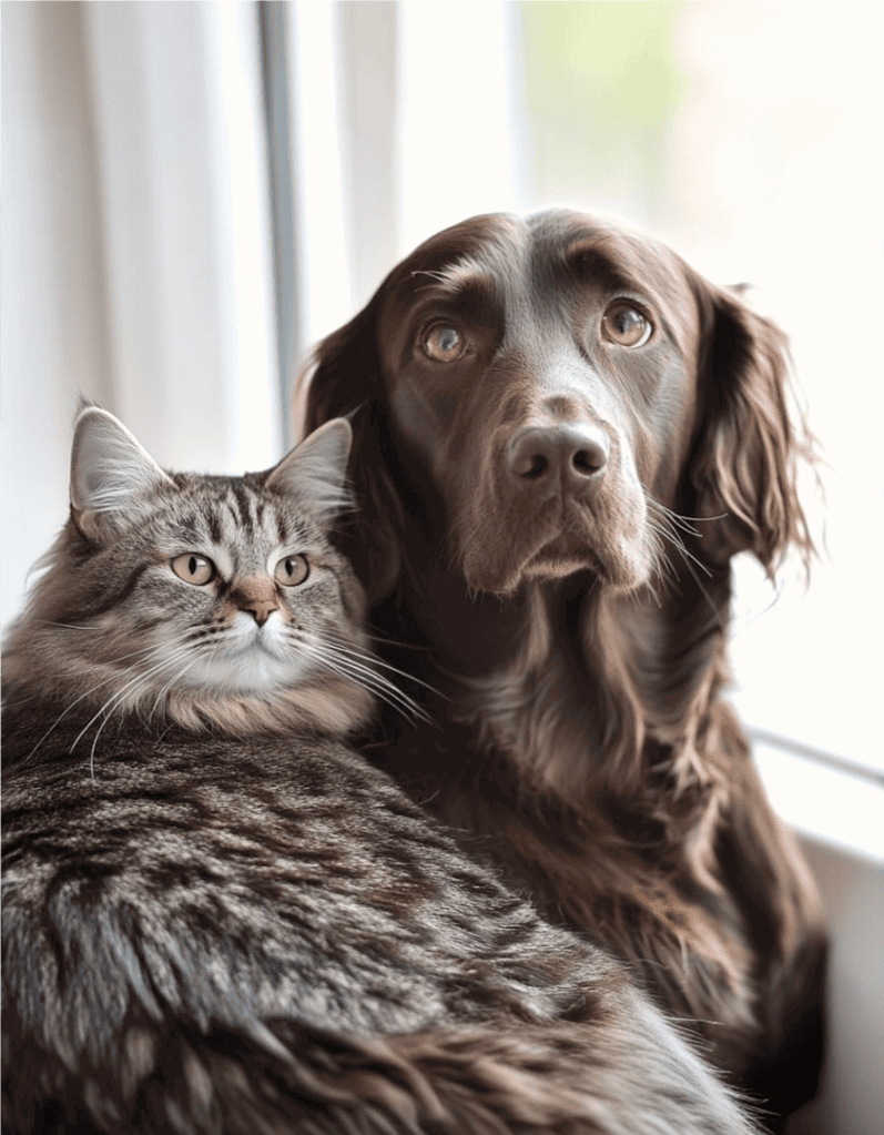 Dog and cat sitting services.