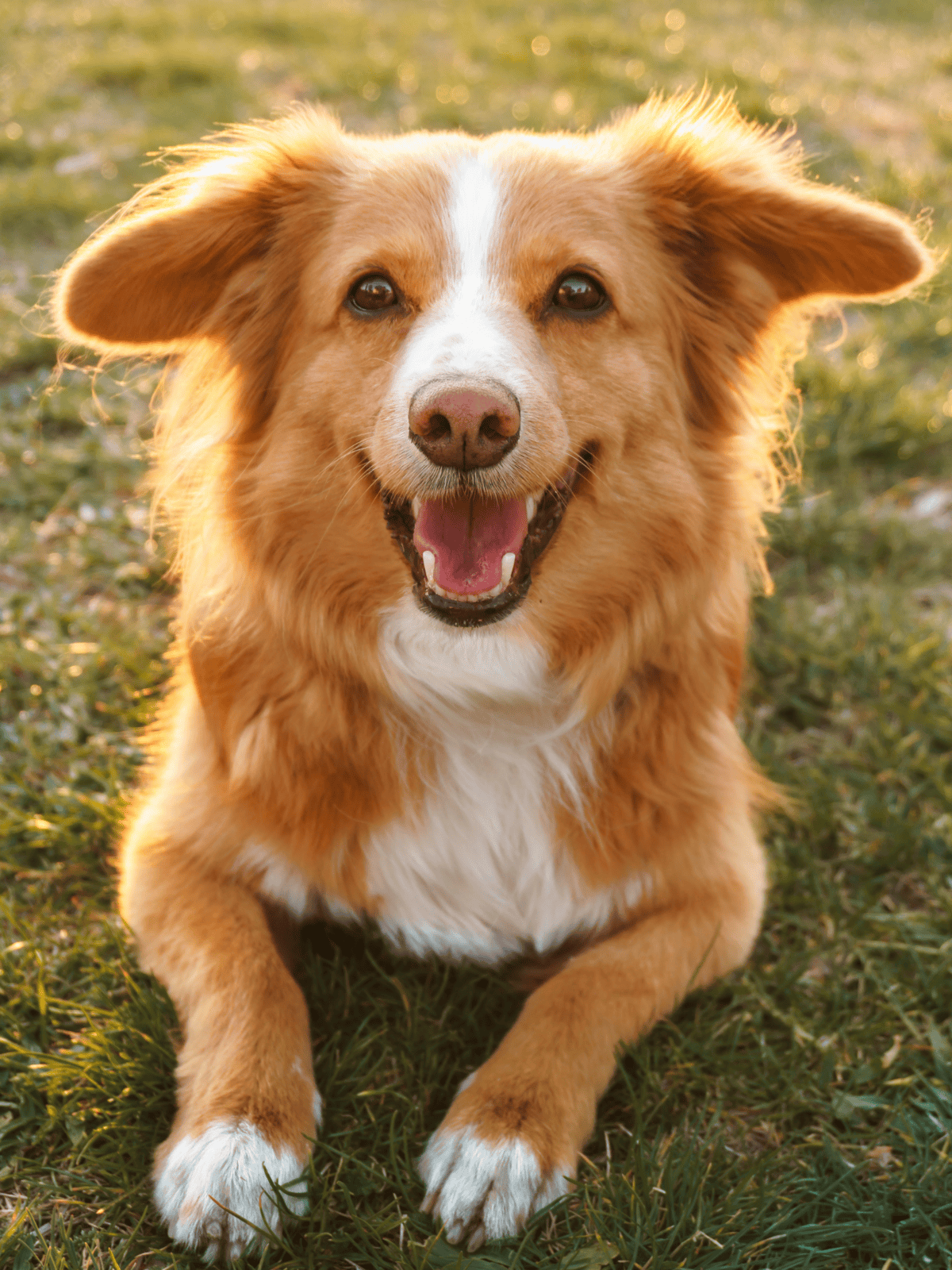 Happy dog enjoying outdoor playtime, showcasing loyalty, friendly mix breed dog, perfect for pet lovers.