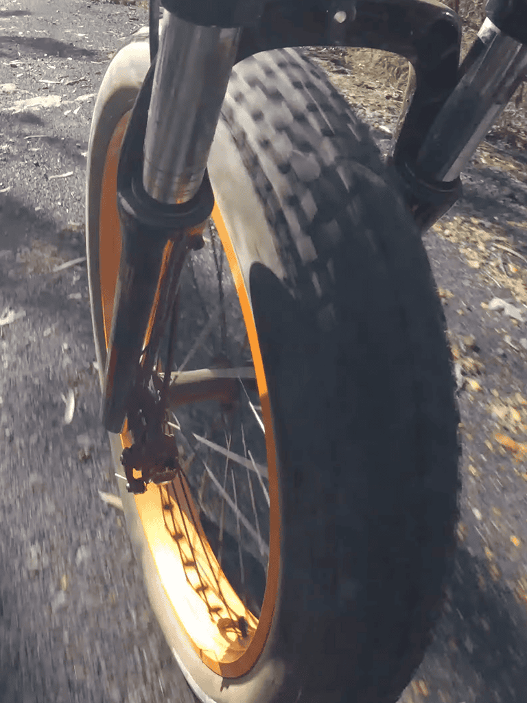 Durable mountain bike tire for off-road adventures.